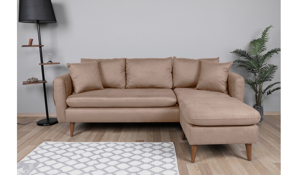 Canapea de coltar, Sofia Colt dreapta - Rock, 215 x 91 x 145 cm