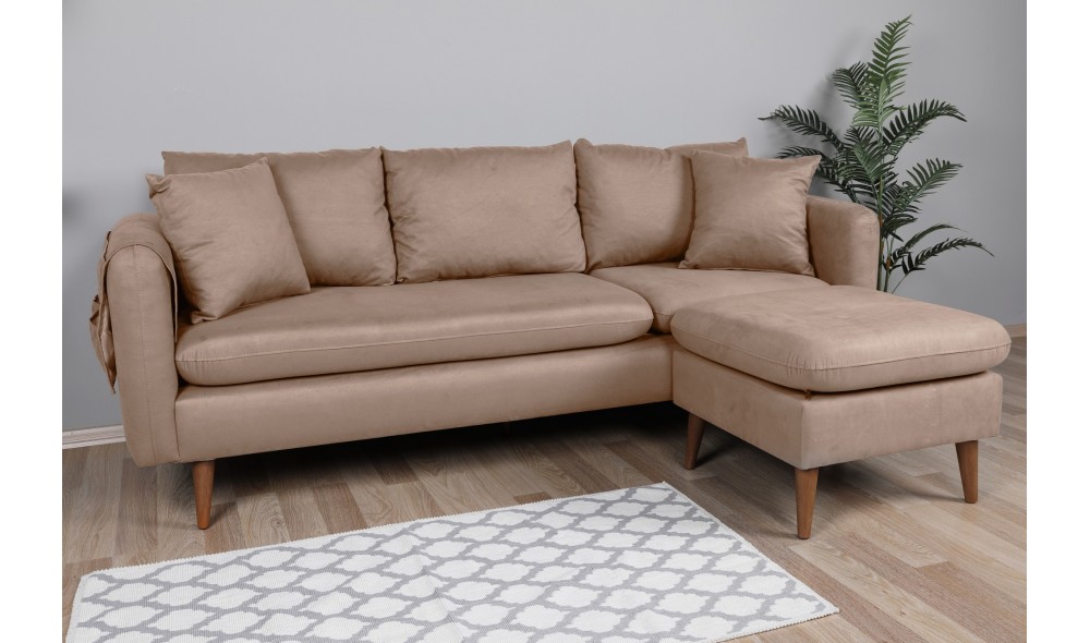 Canapea de coltar, Sofia Colt dreapta - Rock, 215 x 91 x 145 cm