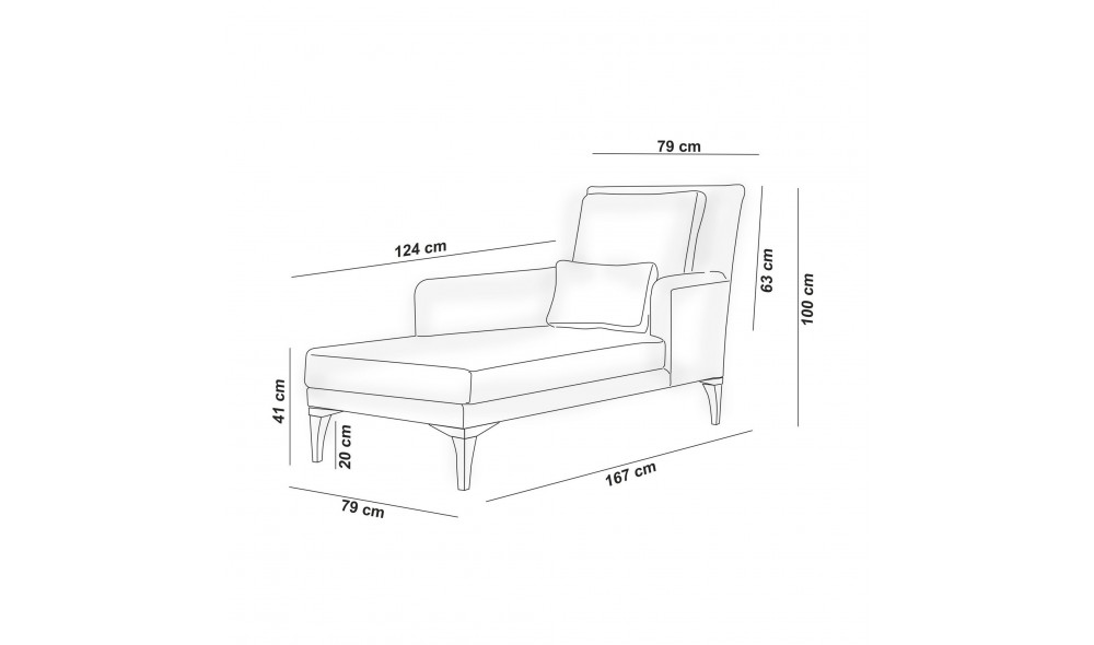 Fotoliu de zi, Bifo - Albastru, 79 x 100 x 167 cm