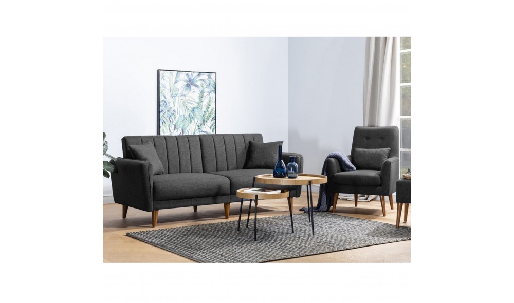 Set canapea extensibila, Aqua-TKM01-1053, 202 x 85 x 82 cm