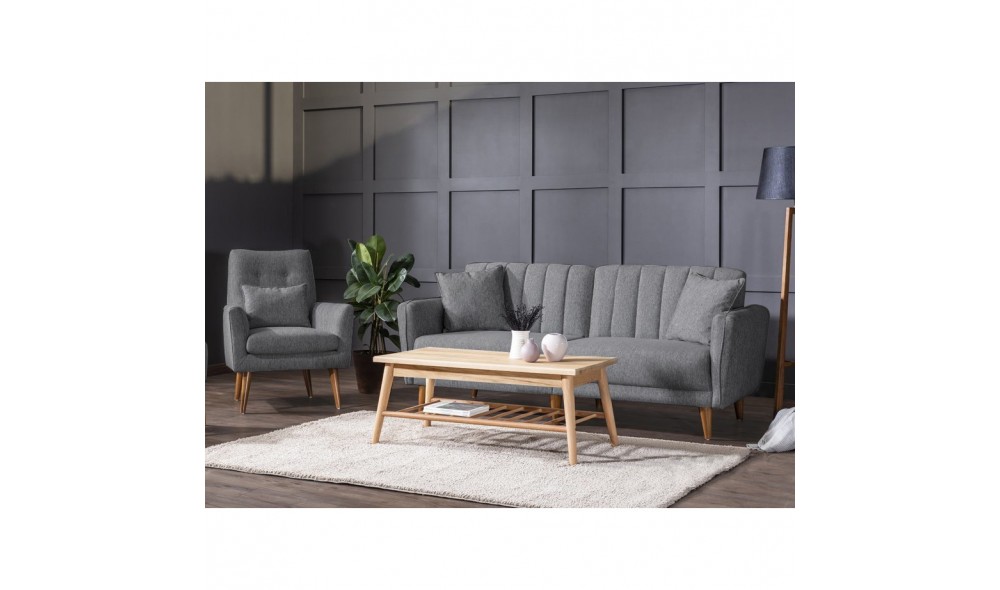 Set canapea extensibila, Aqua-TKM04-94216, 202 x 85 x 82 cm