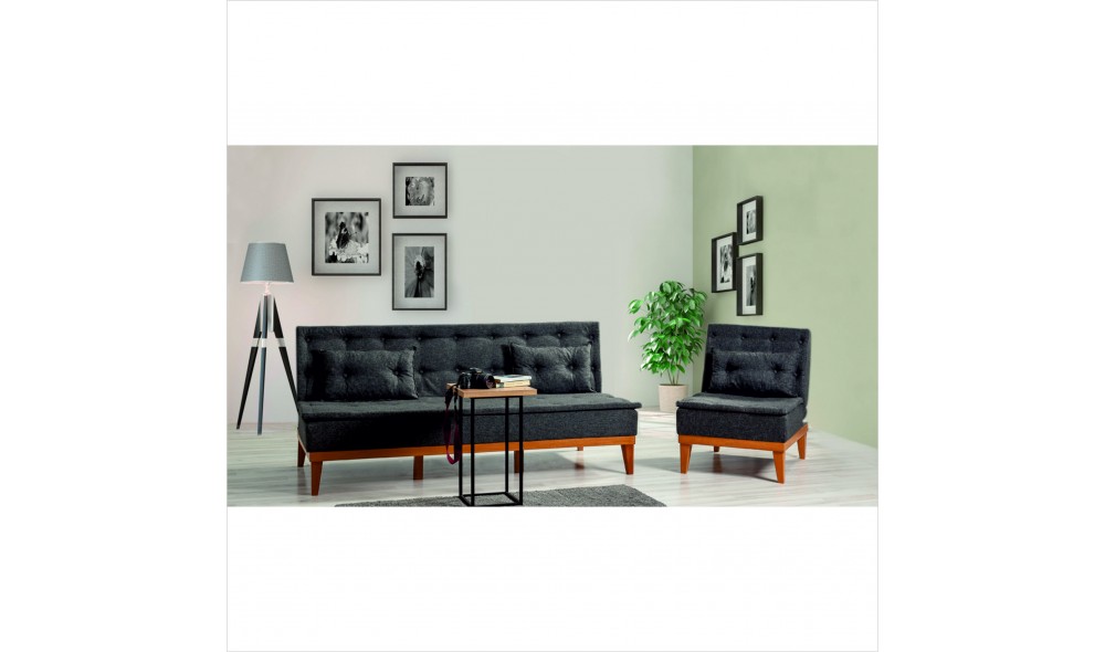 Set canapea extensibila, Fuoco-TKM01- 1053, 184 x 80 x 80 cm