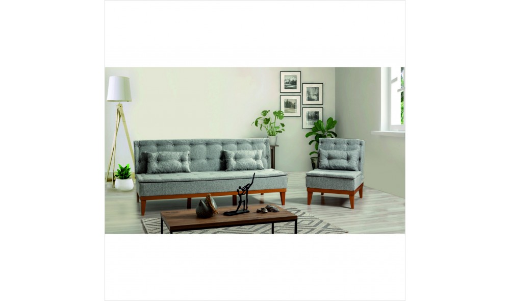 Set canapea extensibila, Fuoco-TKM03-1008, 180 x 78 x 80 cm