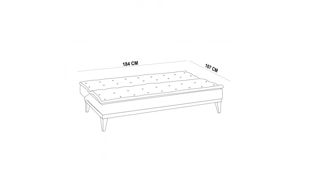 Set canapea extensibila, Fuoco-TKM04-94216, 180 x 78 x 80 cm