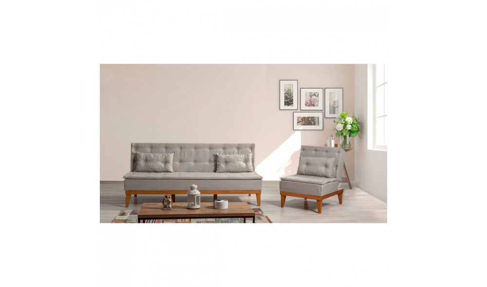 Set canapea extensibila, Fuoco-TKM05-1005, 180 x 78 x 80 cm