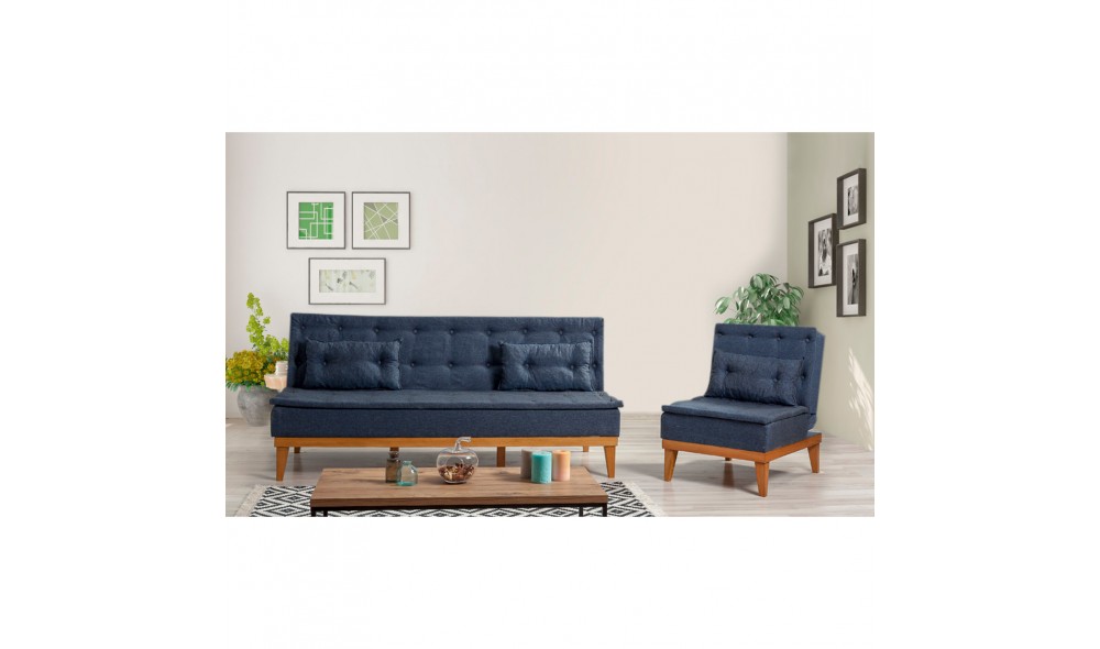 Set canapea extensibila, Fuoco-TKM06-1048, 180 x 78 x 80 cm