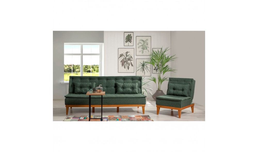 Set canapea extensibila, Fuoco-TKM07-1070, 184 x 80 x 80 cm