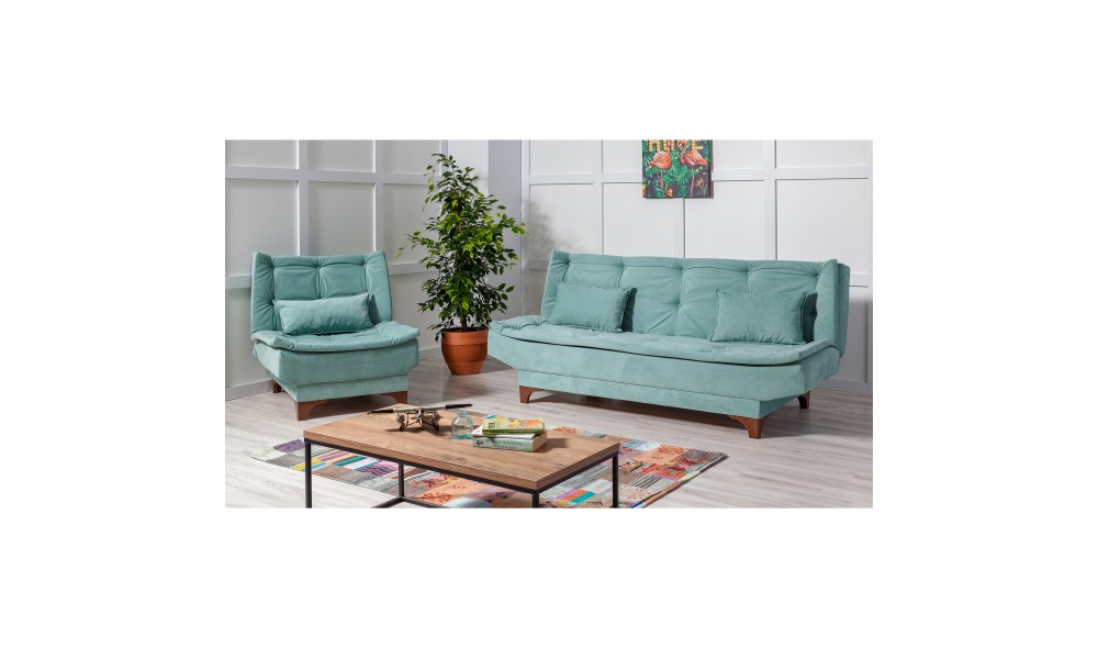 Set canapea extensibila, Kelebek-TKM03 0400, 190 x 90 x 85 cm