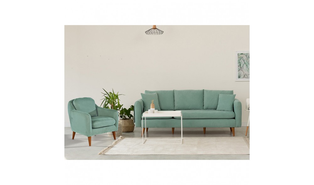 Set canapea, Sofia-TKM02-0400, 215 x 91 x 85 cm