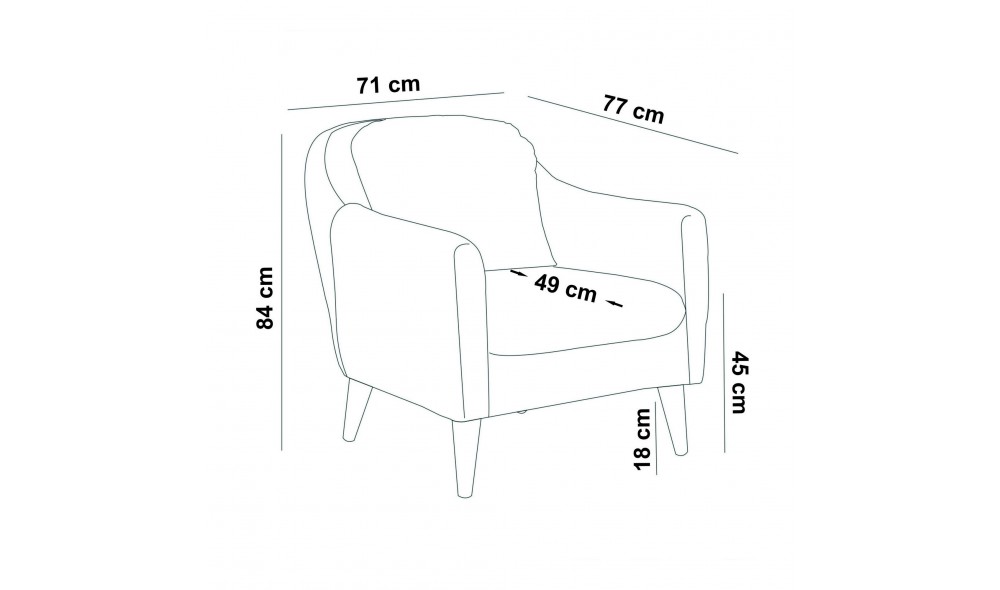 Set canapea, Sofia-TKM07-0900, 215 x 91 x 85 cm
