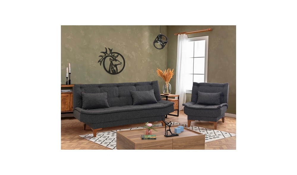 Set canapea extensibila, Santo-TKM01-1053, 190 x 90 x 85 cm