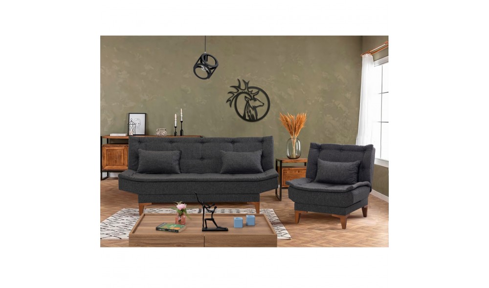 Set canapea extensibila, Santo-TKM01-1053, 190 x 90 x 85 cm