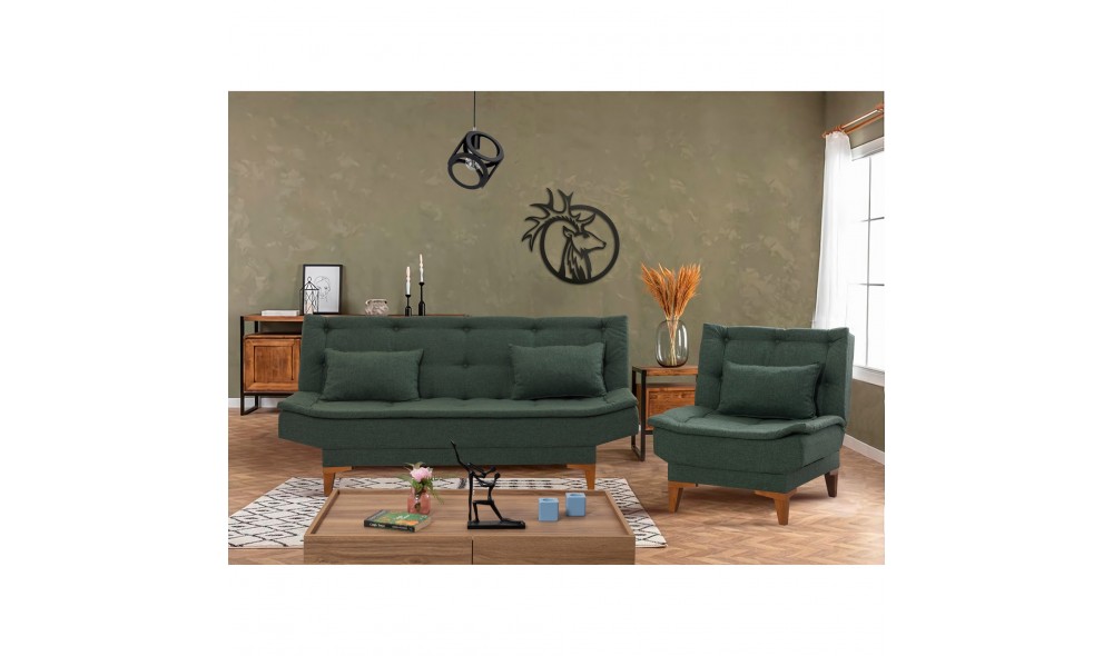 Set canapea extensibila, Santo-TKM03-1070, 190 x 90 x 85 cm