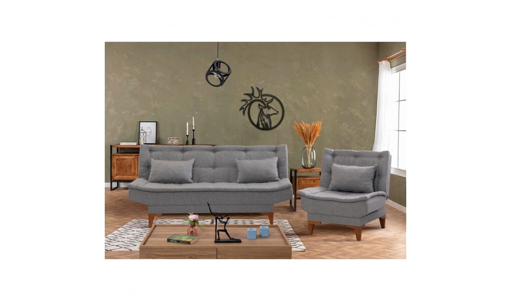 Set canapea extensibila, Santo-TKM04-1008, 190 x 90 x 85 cm