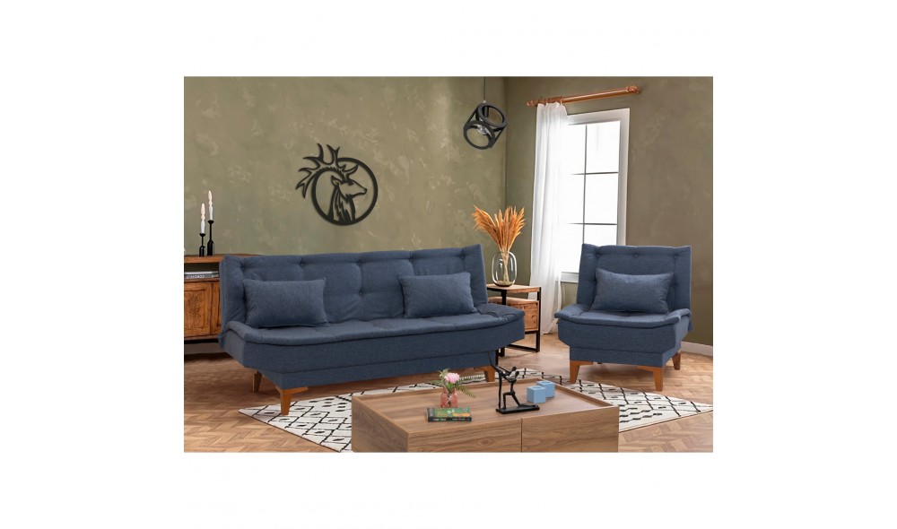 Set canapea extensibila, Santo-TKM06-1048, 190 x 90 x 85 cm