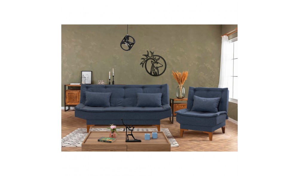 Set canapea extensibila, Santo-TKM06-1048, 190 x 90 x 85 cm