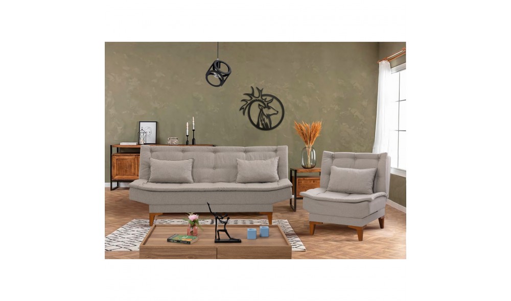 Set canapea extensibila, Santo-TKM07-1005, 190 x 90 x 85 cm