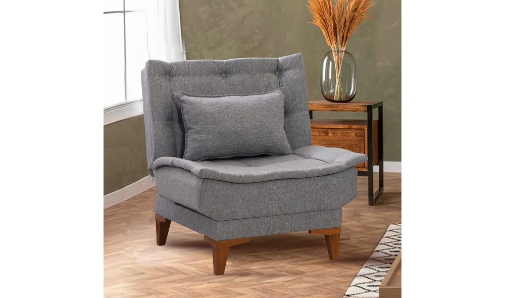 Fotoliu, Santo - Gri, 75 x 90 x 70 cm