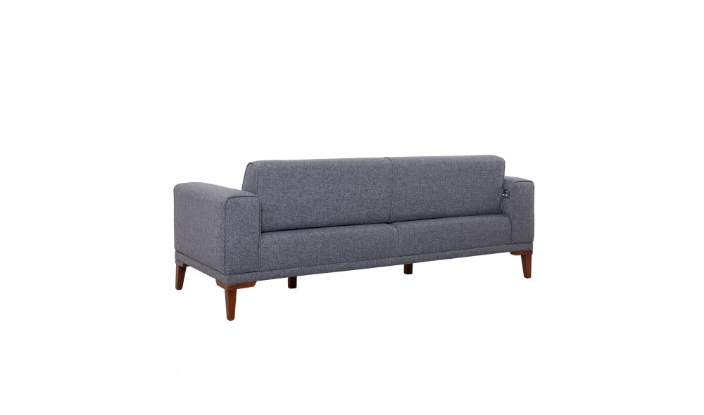 Set canapea extensibila, Liones - Gri inchis, 223 x 82 x 94 cm