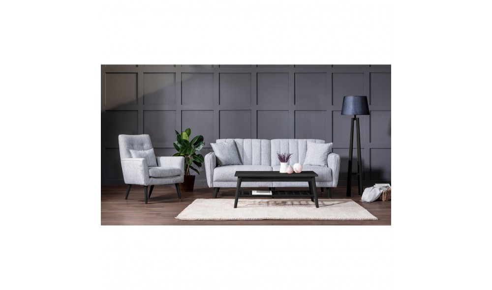 Set canapea extensibila, AQUA-TAKIM3-S 1008, 205 x 90 x 80 cm