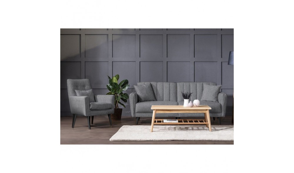 Set canapea extensibila, AQUA-TAKIM4-S 94216, 205 x 90 x 80 cm