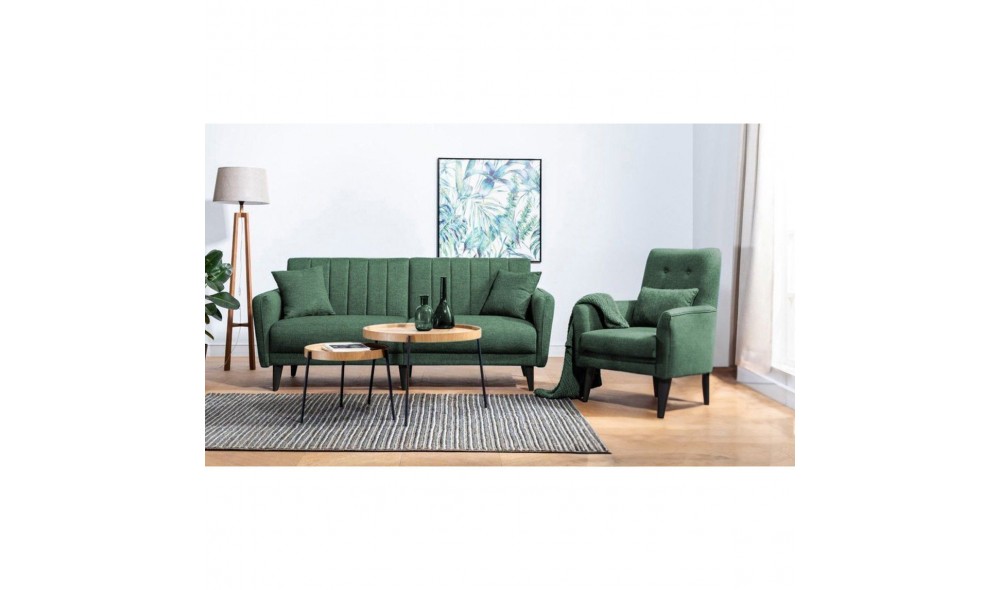 Set canapea extensibila, AQUA-TAKIM7-S 1070, 205 x 90 x 80 cm