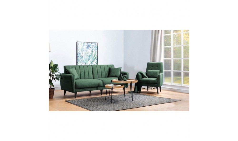 Set canapea extensibila, AQUA-TAKIM7-S 1070, 205 x 90 x 80 cm