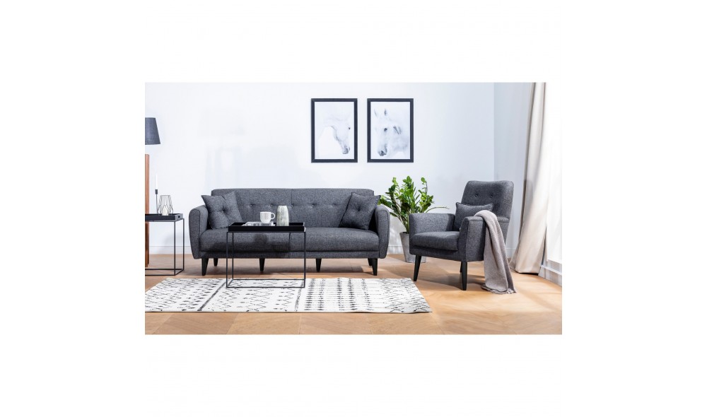 Set canapea extensibila, ARIA-TAKIM1-S 1053, 205 x 83 x 82 cm