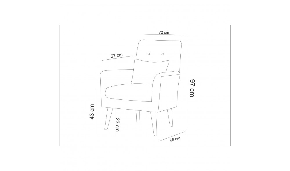 Set canapea extensibila, ARIA-TAKIM1-S 1053, 205 x 83 x 82 cm