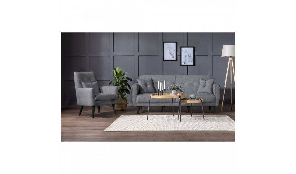 Set canapea extensibila, ARIA-TAKIM4-S 94216, 205 x 83 x 82 cm