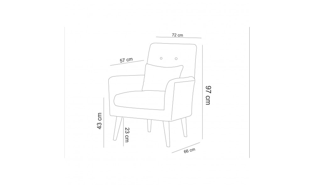 Set canapea extensibila, ARIA-TAKIM4-S 94216, 205 x 83 x 82 cm