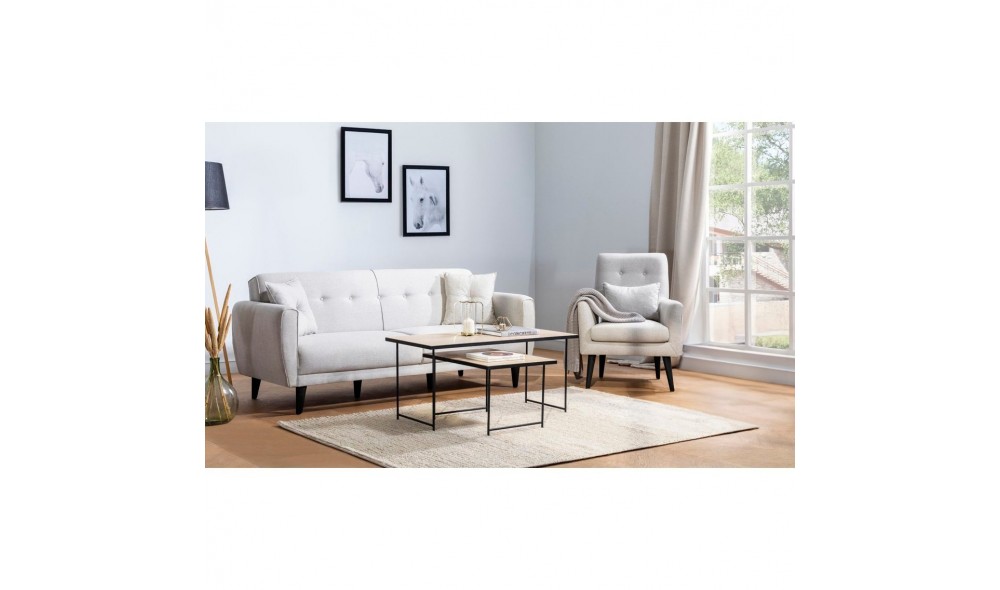 Set canapea extensibila, ARIA-TAKIM5-S 1005, 205 x 83 x 82 cm