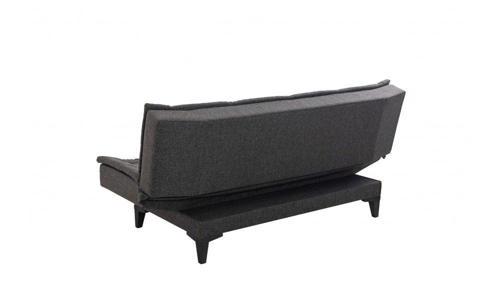 Set canapea extensibila, Santo-S-1053 - Antracit, 186 x 86 x 85 cm