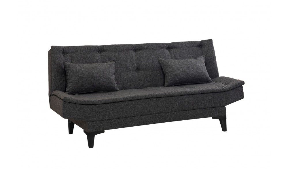 Set canapea extensibila, Santo-S-1053 - Antracit, 186 x 86 x 85 cm