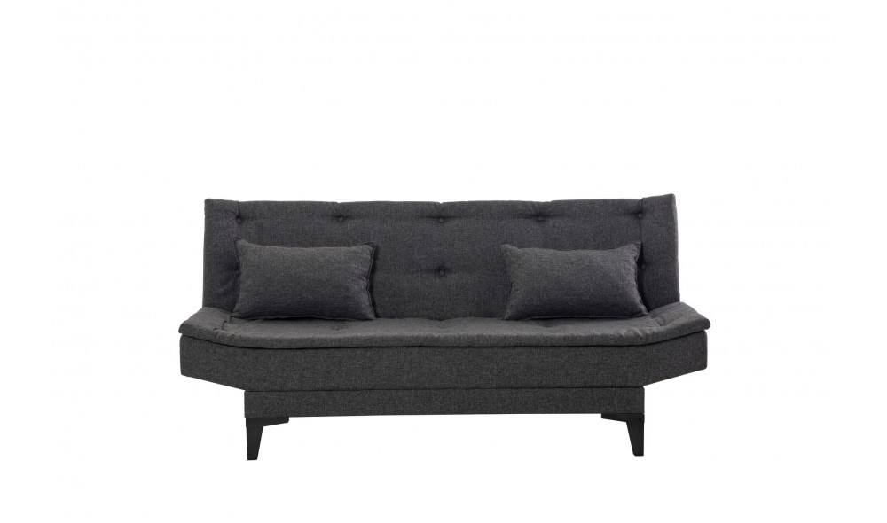 Set canapea extensibila, Santo-S-1053 - Antracit, 186 x 86 x 85 cm