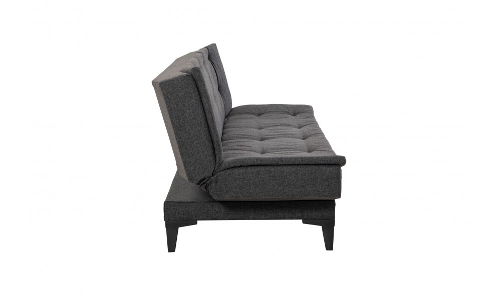 Set canapea extensibila, Santo-S-1053 - Antracit, 186 x 86 x 85 cm