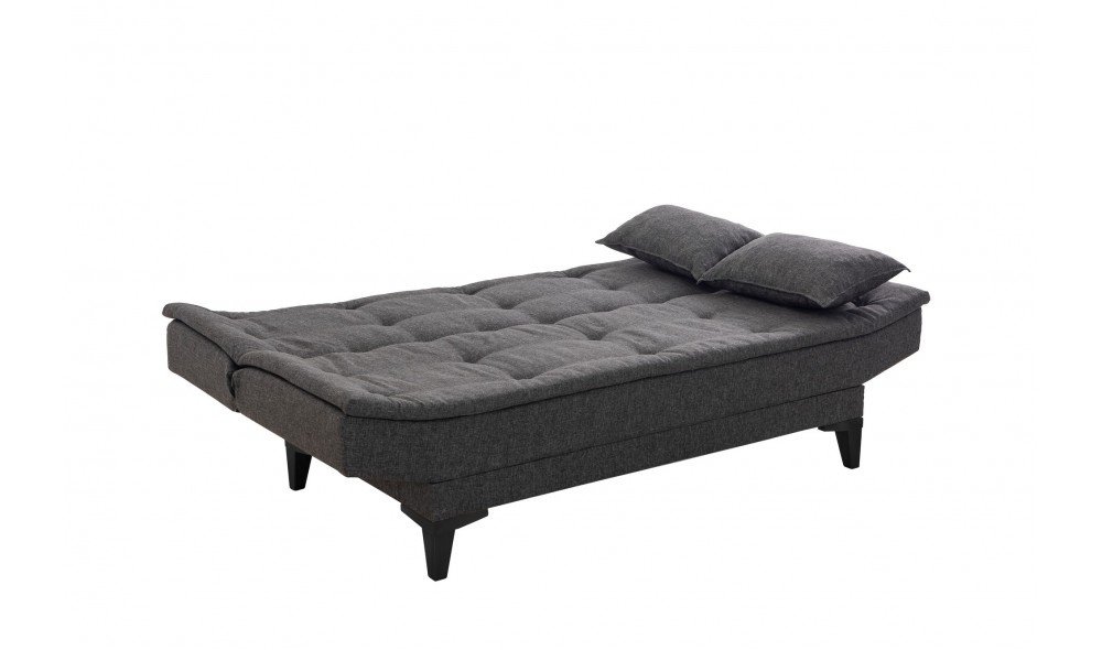 Set canapea extensibila, Santo-S-1053 - Antracit, 186 x 86 x 85 cm