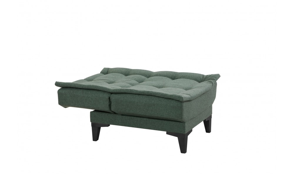 Set canapea extensibila, Santo-S-1070 - Verde, 186 x 86 x 85 cm