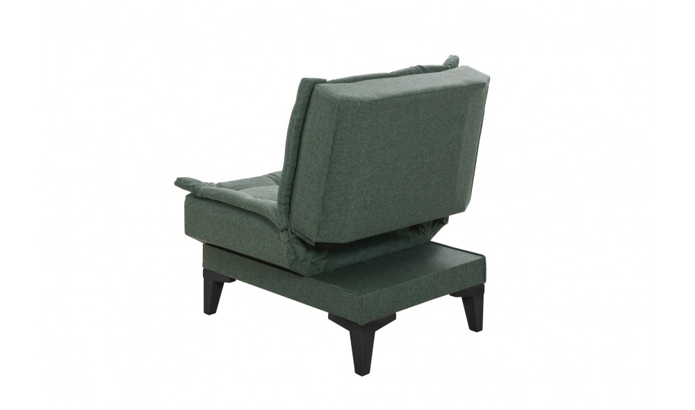 Set canapea extensibila, Santo-S-1070 - Verde, 186 x 86 x 85 cm