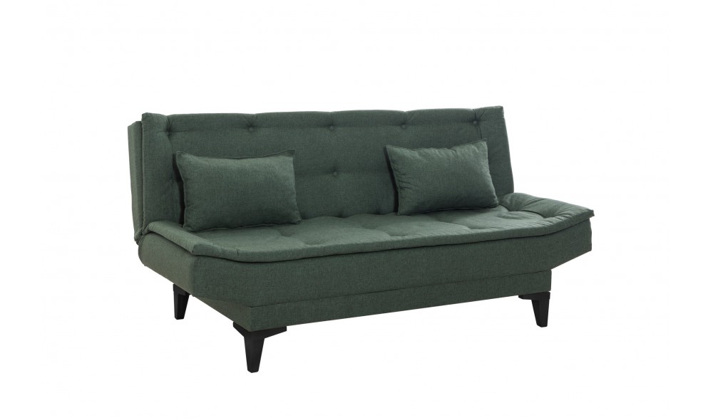 Set canapea extensibila, Santo-S-1070 - Verde, 186 x 86 x 85 cm