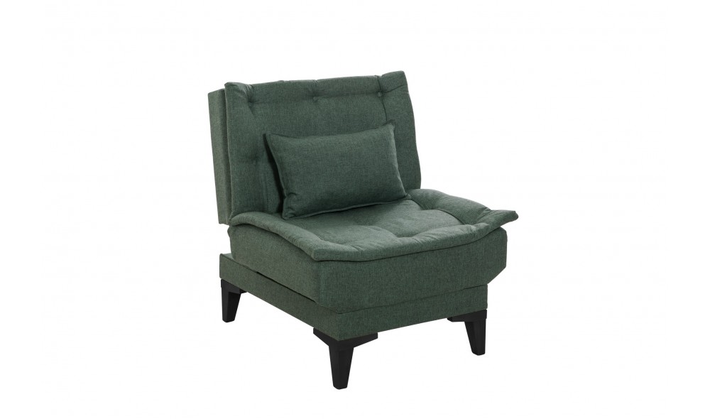 Set canapea extensibila, Santo-S-1070 - Verde, 186 x 86 x 85 cm