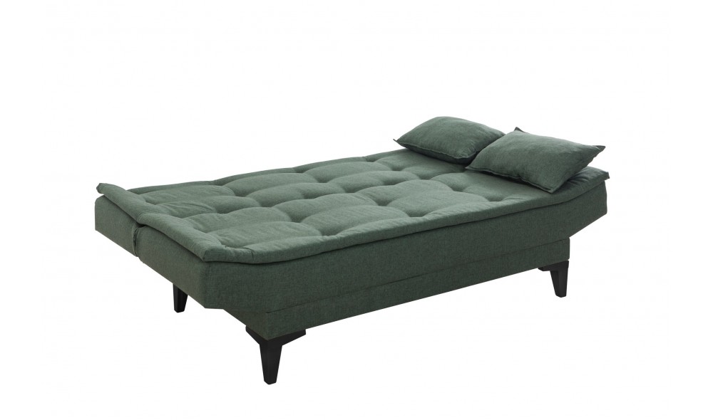 Set canapea extensibila, Santo-S-1070 - Verde, 186 x 86 x 85 cm