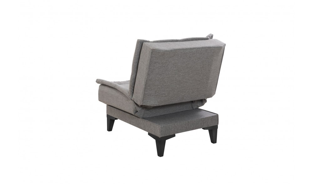 Set canapea extensibila, Santo-S-1008 - Gri, 186 x 86 x 85 cm