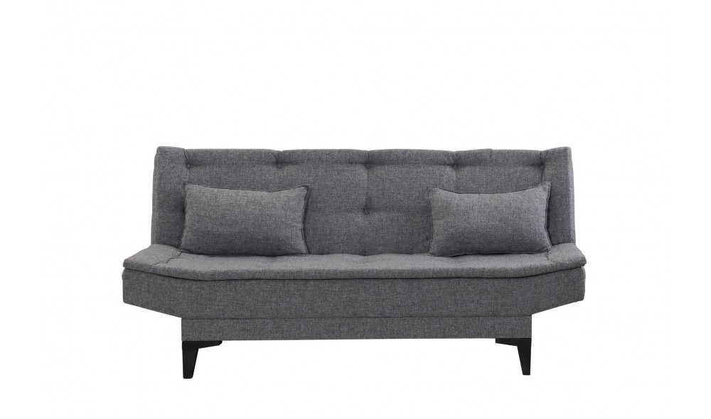 Set canapea extensibila, Santo-S-94216 - Gri inchis, 186 x 86 x 85 cm