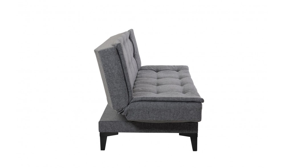 Set canapea extensibila, Santo-S-94216 - Gri inchis, 186 x 86 x 85 cm