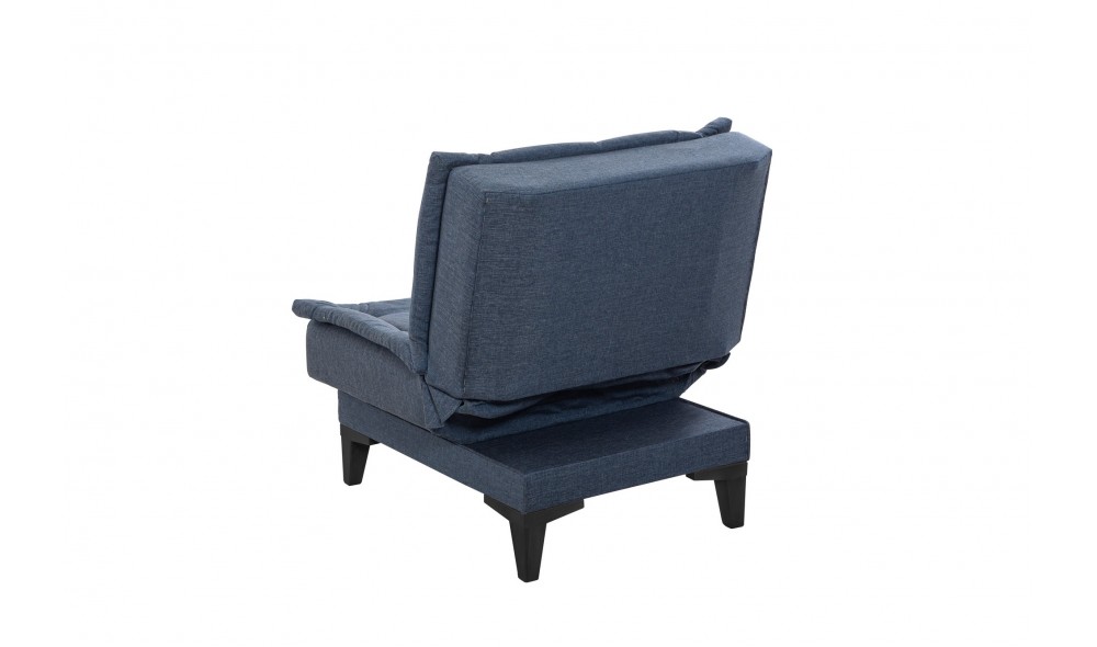 Set canapea extensibila, Santo-S-1048 - Bleumarin, 186 x 86 x 85 cm