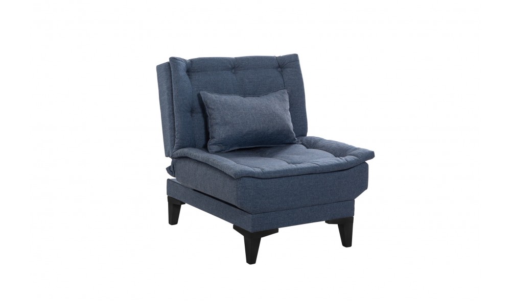 Set canapea extensibila, Santo-S-1048 - Bleumarin, 186 x 86 x 85 cm