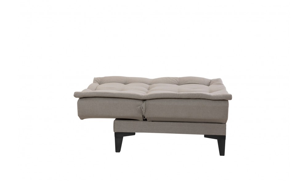 Set canapea extensibila, Santo-S-1070 - Crema, 186 x 86 x 85 cm