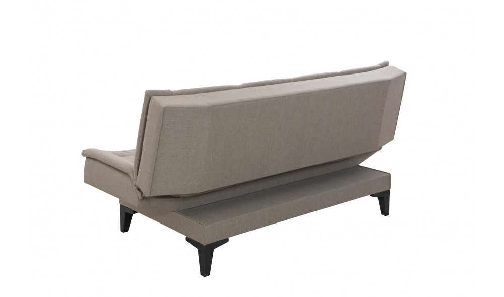 Set canapea extensibila, Santo-S-1070 - Crema, 186 x 86 x 85 cm