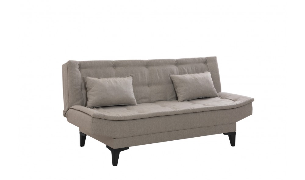 Set canapea extensibila, Santo-S-1070 - Crema, 186 x 86 x 85 cm